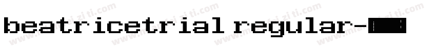 beatricetrial regular字体转换